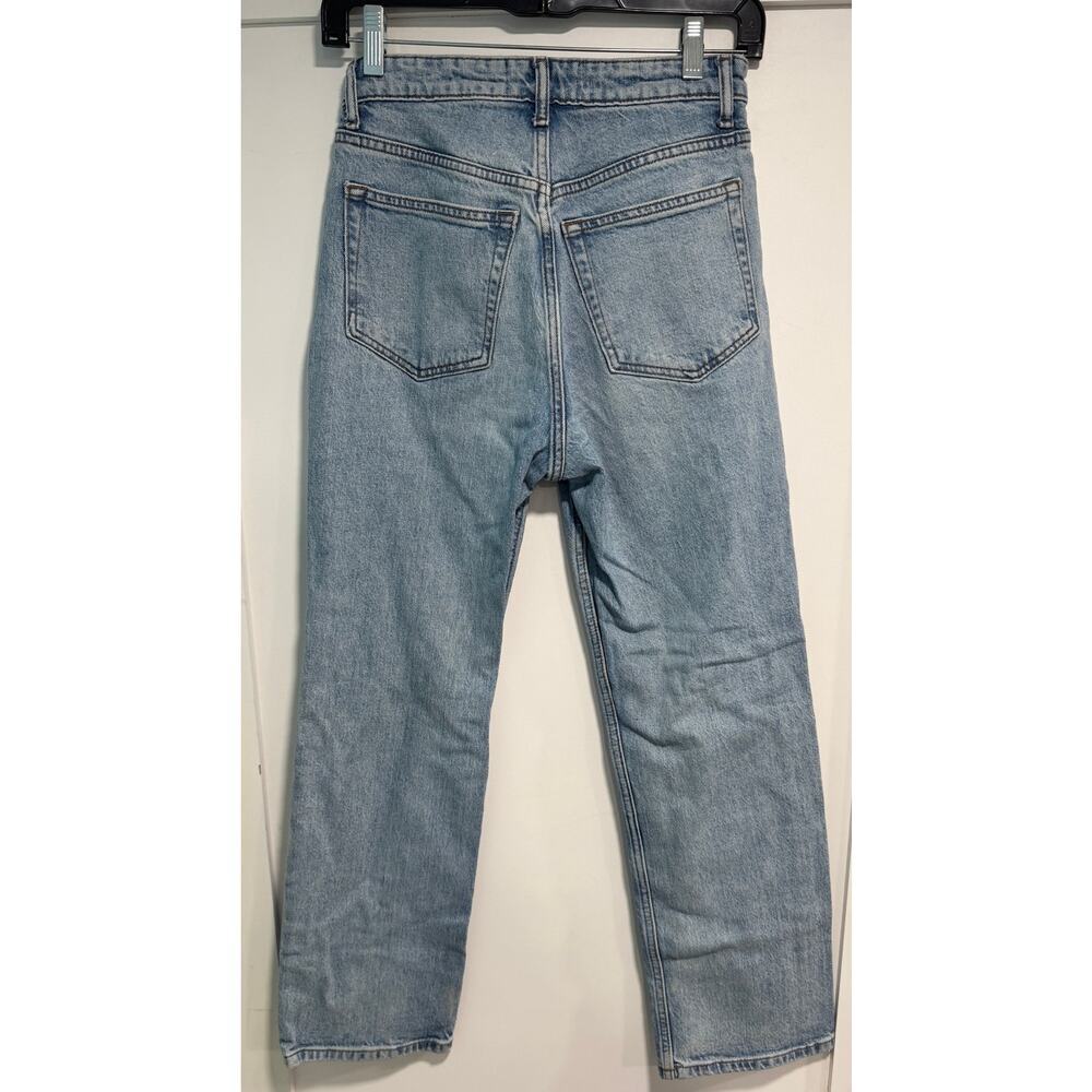REFORMATION Cynthia Stretch High Rise Straight Leg Denim Ankle Jeans Size 26 - Picture 4 of 6